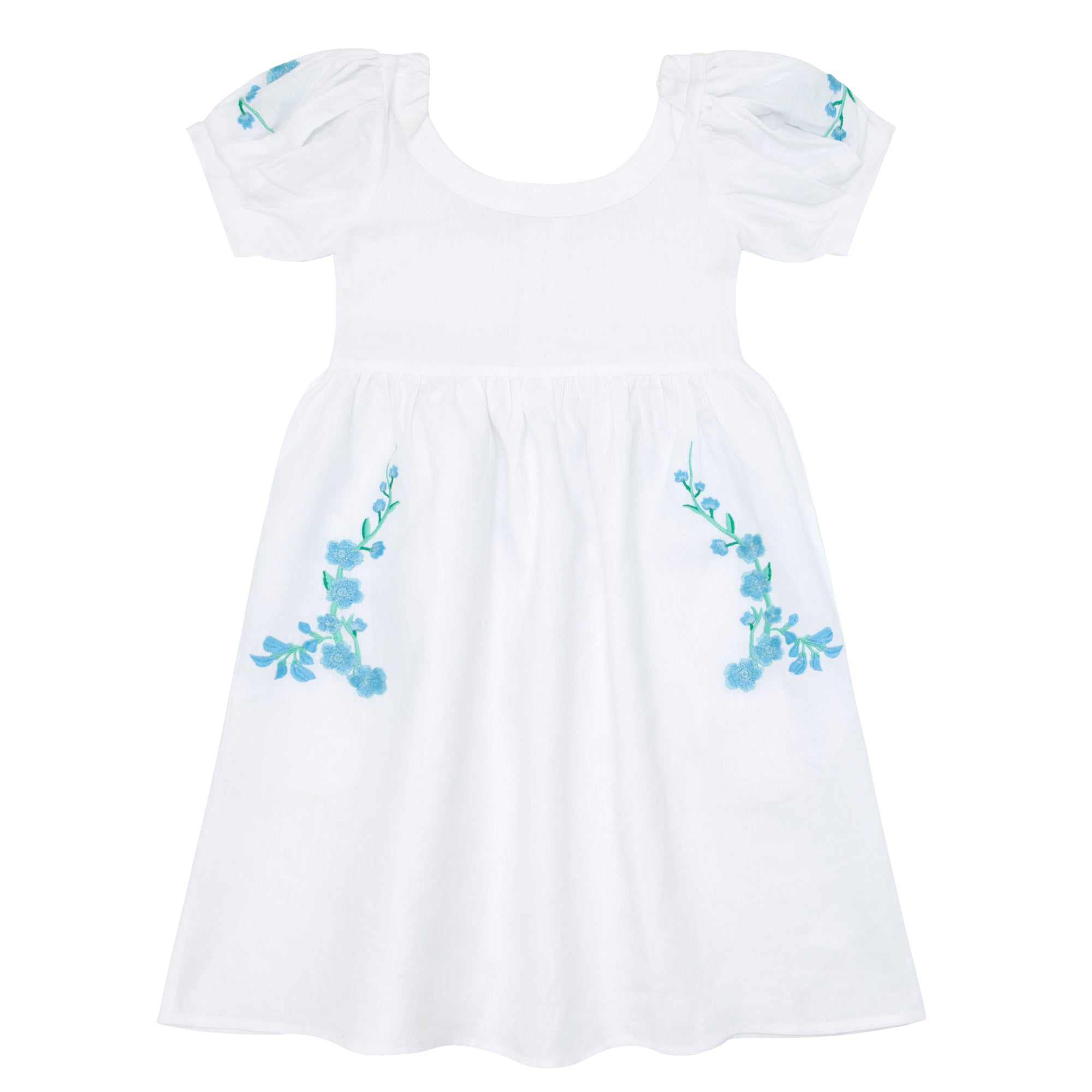 Fanm Mon x Minnow Girl&#39;s Puff Sleeve Dress