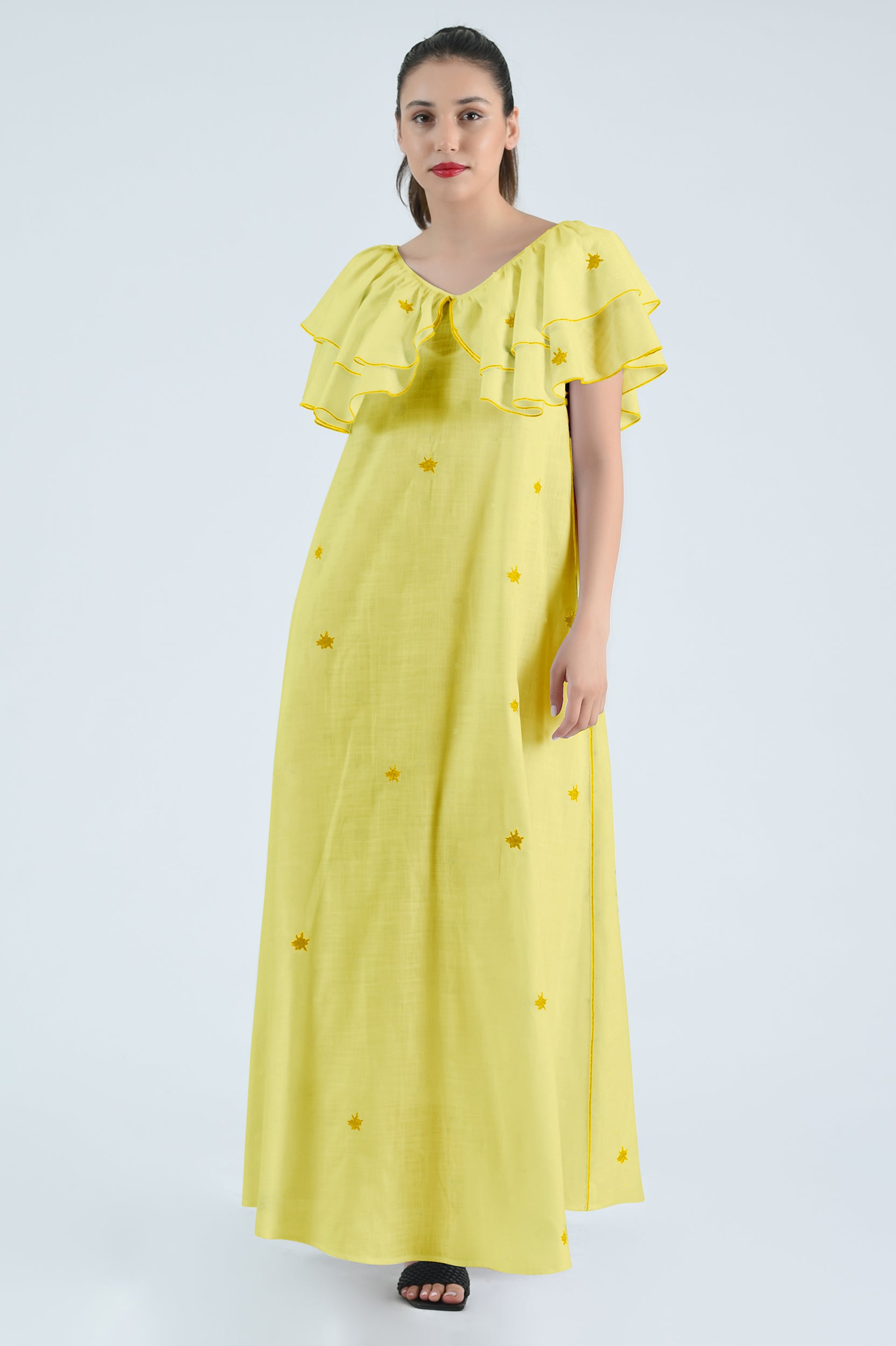 niana flocky dot pants dress　M niana flocky dot pants dress M - メルカリ