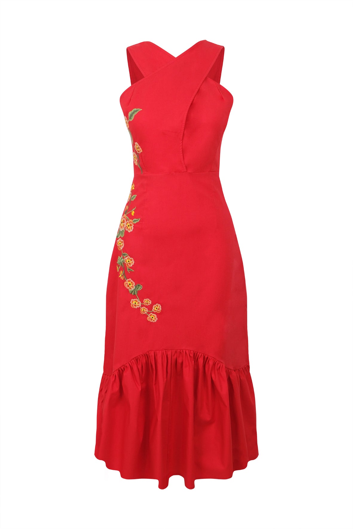 AVORA DRESS IN RED