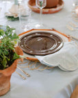 BLUE FLORAL DINNER NAPKINS (Set of 4)