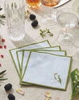 LILY OF THE VALLEY COCKTAIL NAPKINS (Set of 4)