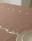 CRETE BROWN RECTANGULAR TABLECLOTH