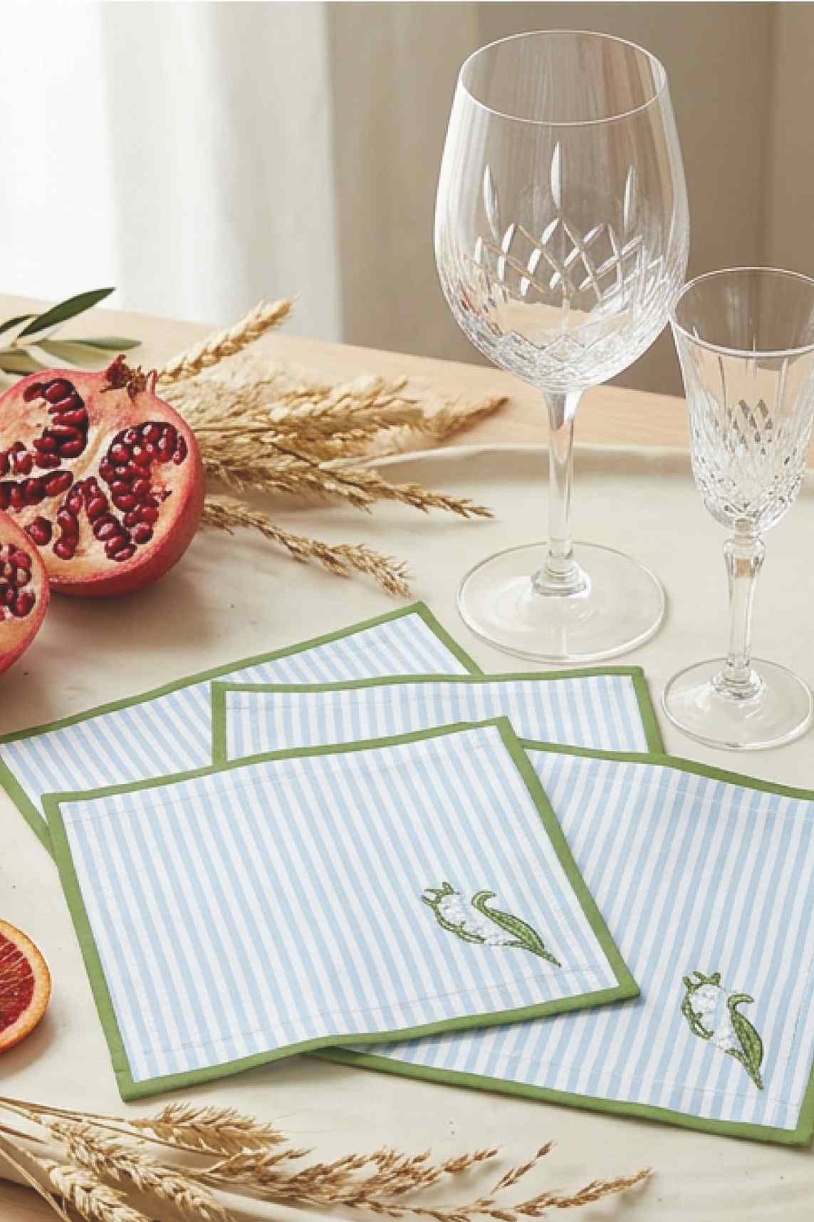 Fanm Mon Lily of the Valley Napkins - Thumbnail 2