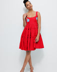 Fanm Mon Berna Mini Dress in Red