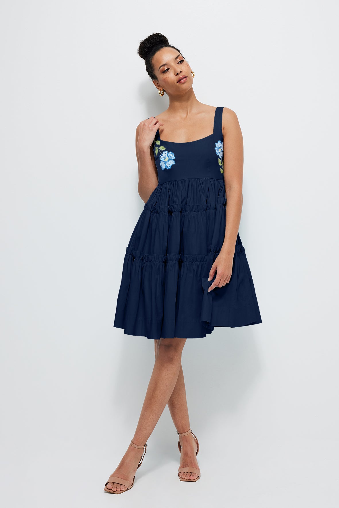 Fanm Mon Berna Dress in Indigo Blue