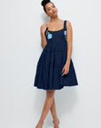 Fanm Mon Berna Dress in Indigo Blue