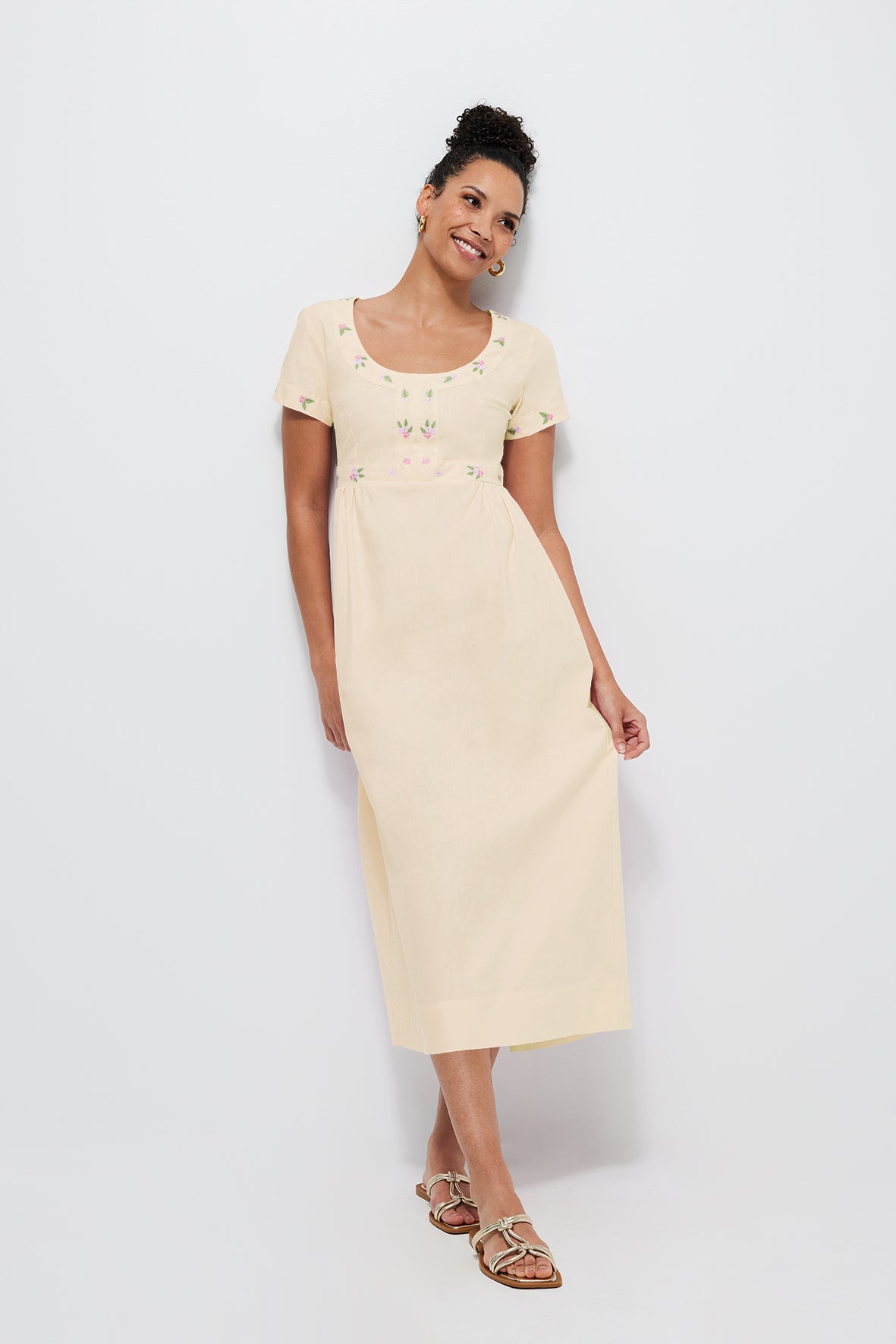 Fanm Mon Belkis Dress Light Yellow