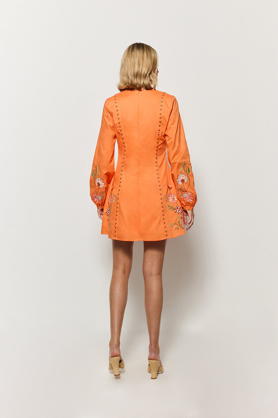 Backview of the Chorzele Mini Dress.