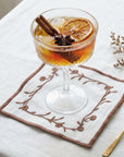 FLORAL VINE COCKTAIL NAPKINS (Set of 4)
