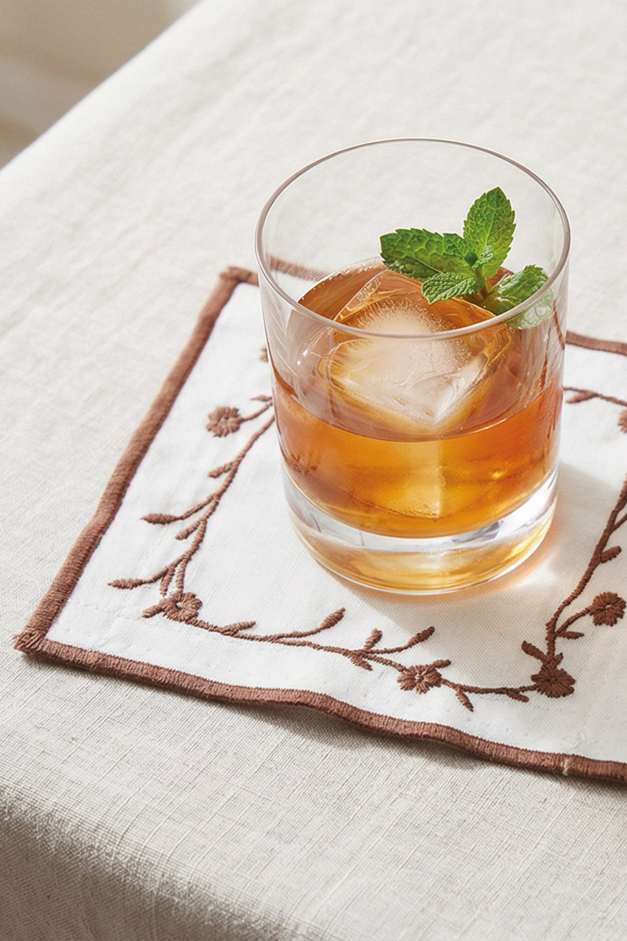 FLORAL VINE COCKTAIL NAPKINS (Set of 4)
