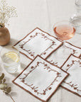FLORAL VINE COCKTAIL NAPKINS (Set of 4)