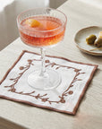 FLORAL VINE COCKTAIL NAPKINS (Set of 4)