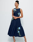 Fanm Mon Maria Dress in Indigo Blue