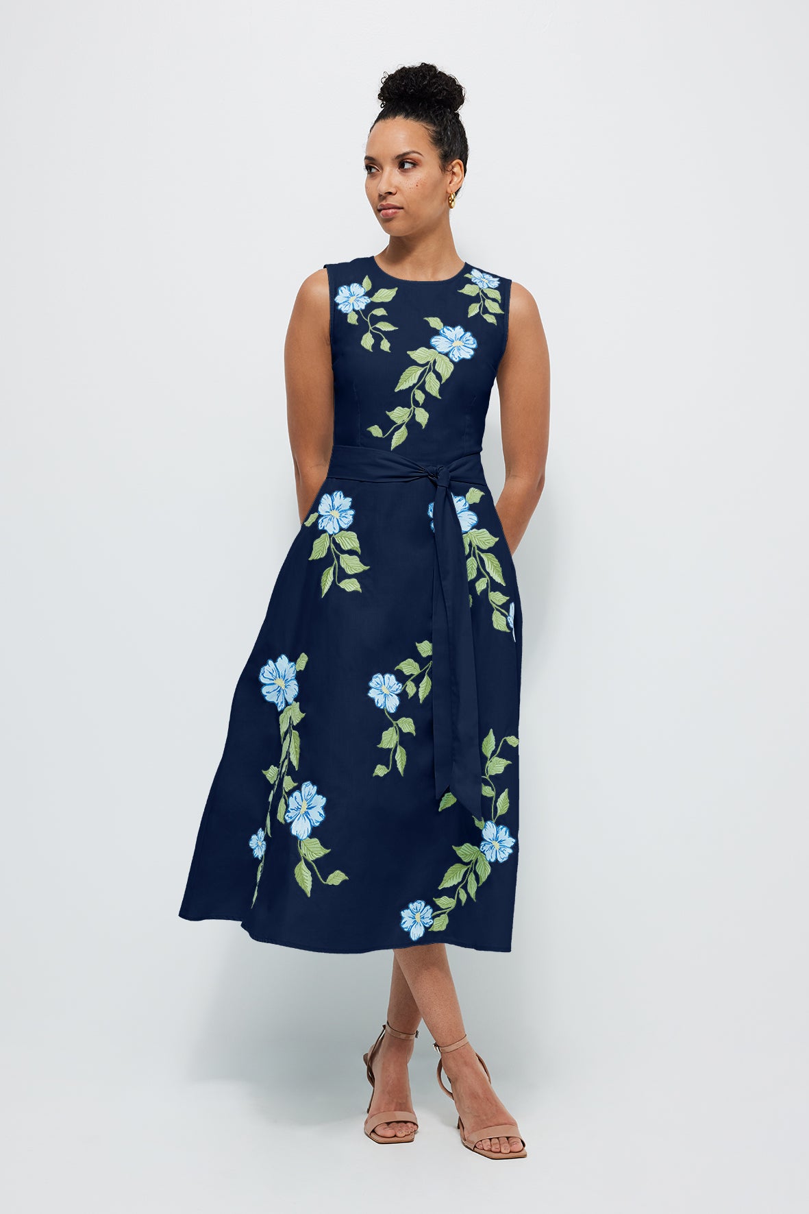 Fanm Mon Medina Dress in Indigo Blue