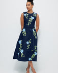 Fanm Mon Medina Dress in Indigo Blue