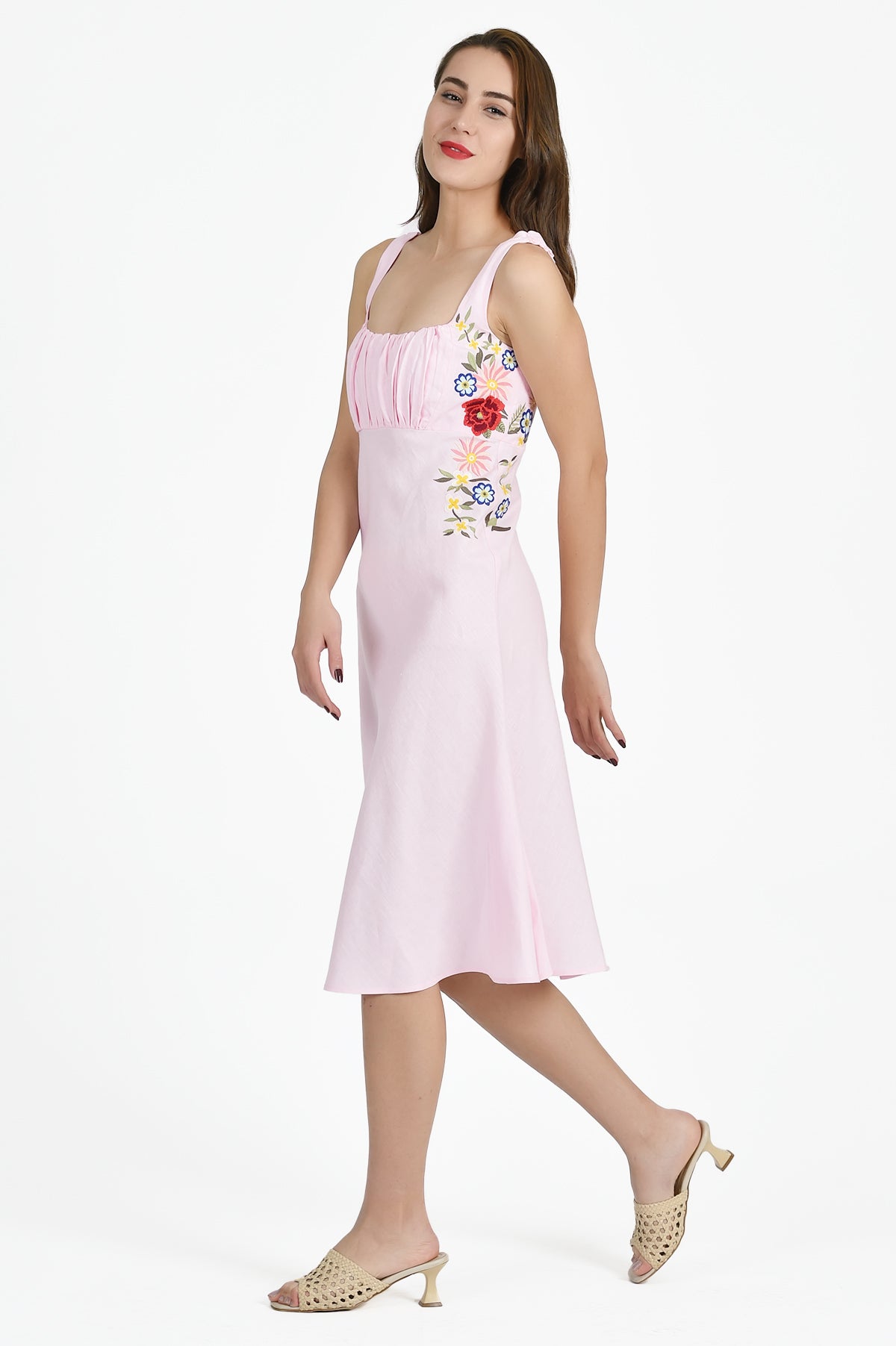 【Loulouseoul】Margaret Slim Fit Dress (Pink) MARGARET DRESS | FANM MON (Concrete Rose Collection)