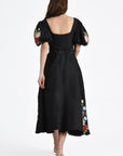 Back of the Maude Dress In Black