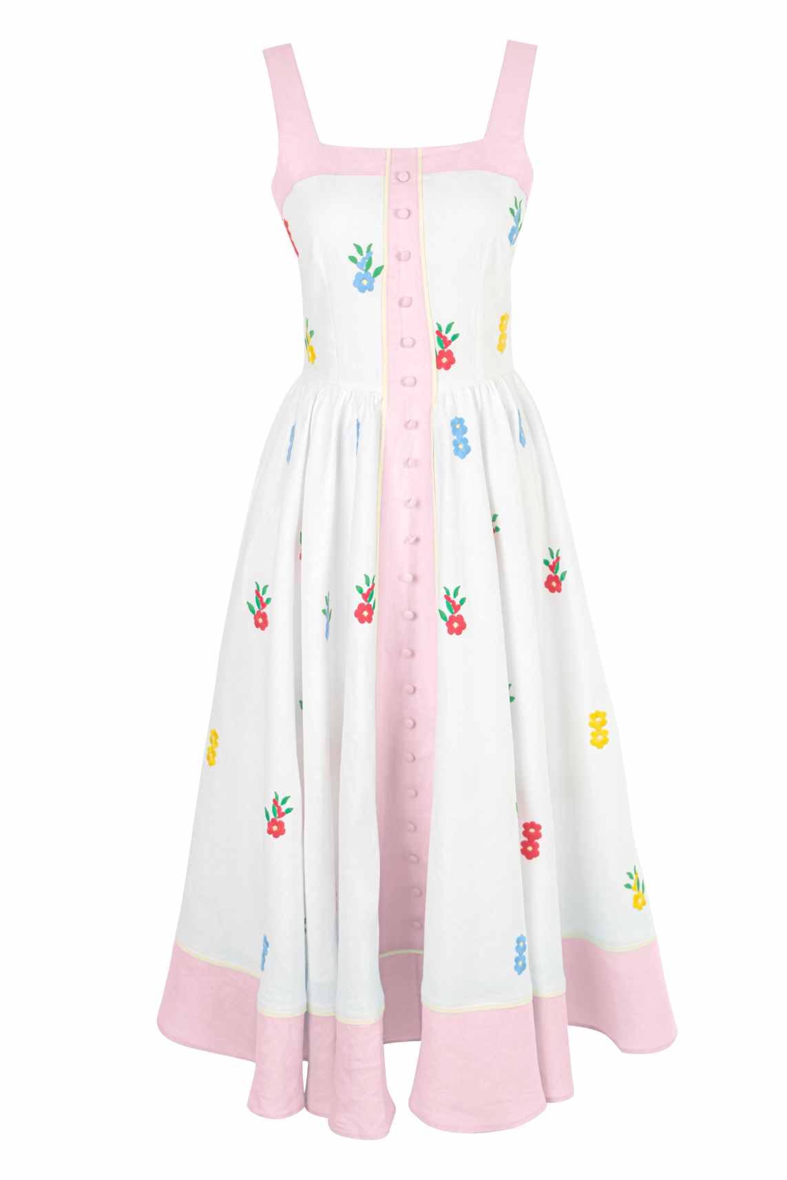 Fanm Mon x OTM Brooke Dress in Light Pink