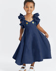 GIRL'S DEMRE DRESS (SOMETHING NAVY)