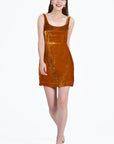 SIBEL VELVET DRESS FRONT 