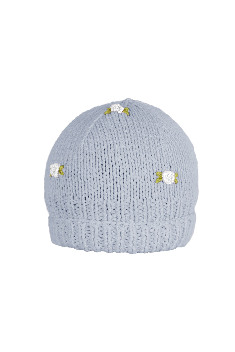 WINTER BLOOM WHITE ROSE Cotton Beanie Hat – Fanm Mon
