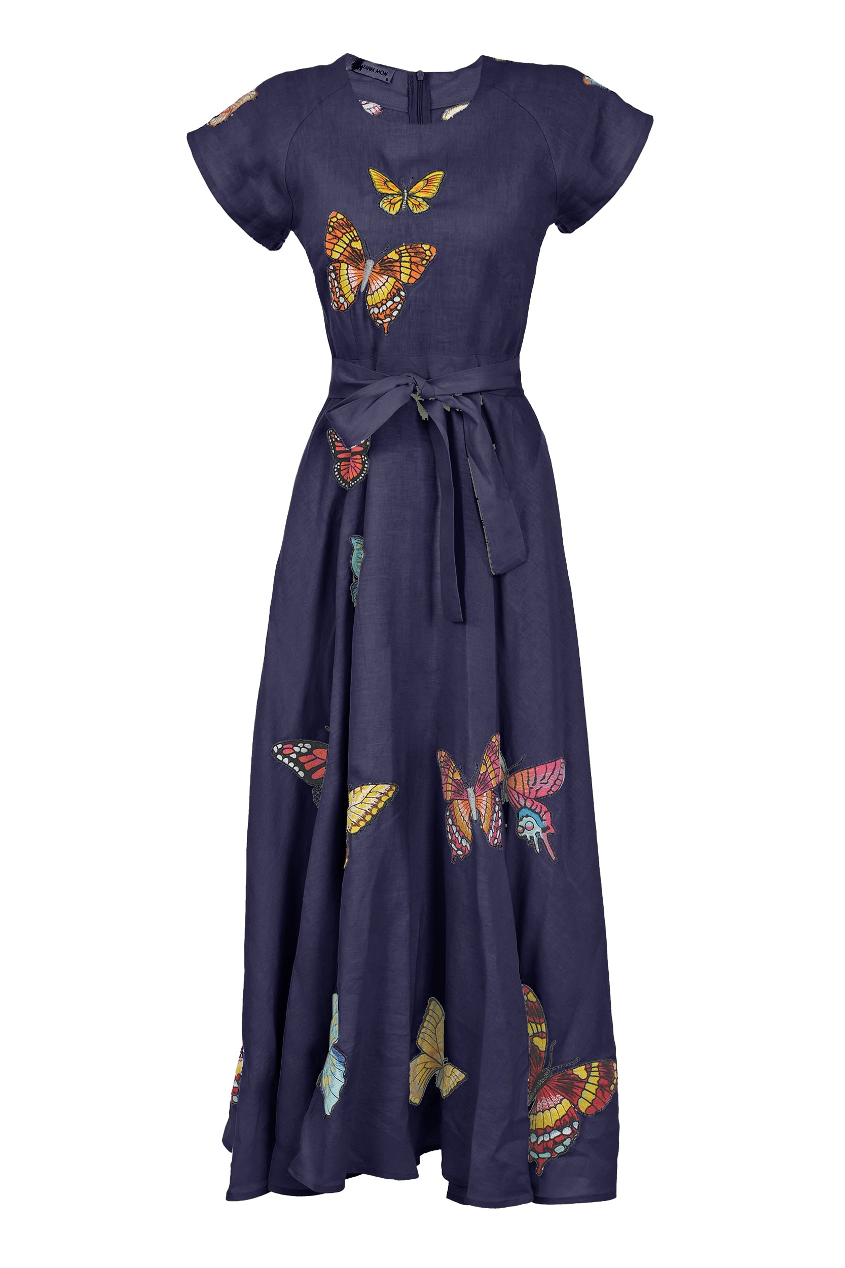 Light Blue Butterfly Dress V-Neck Dama Dresses hc095 – vigocouture