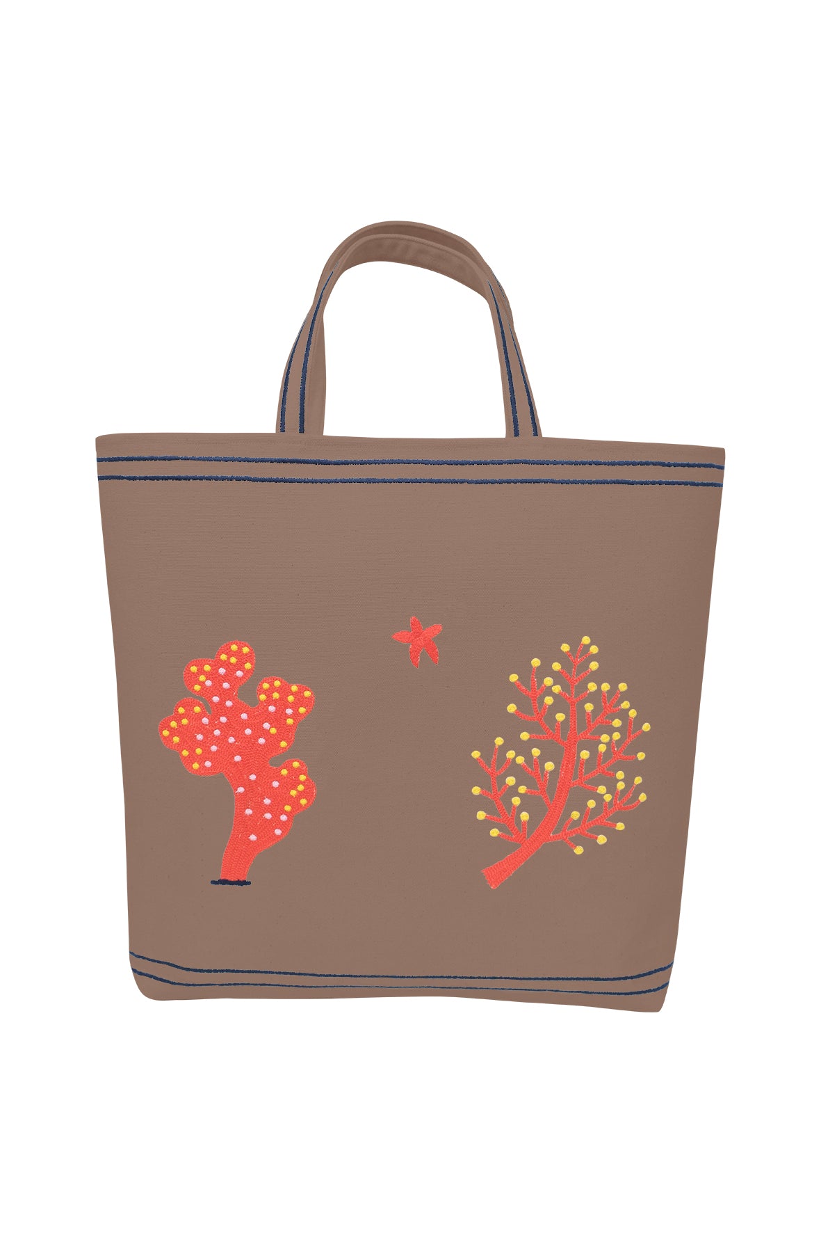 Coral Tote Bag | Fanm Mon x Liz Adams Collaboration