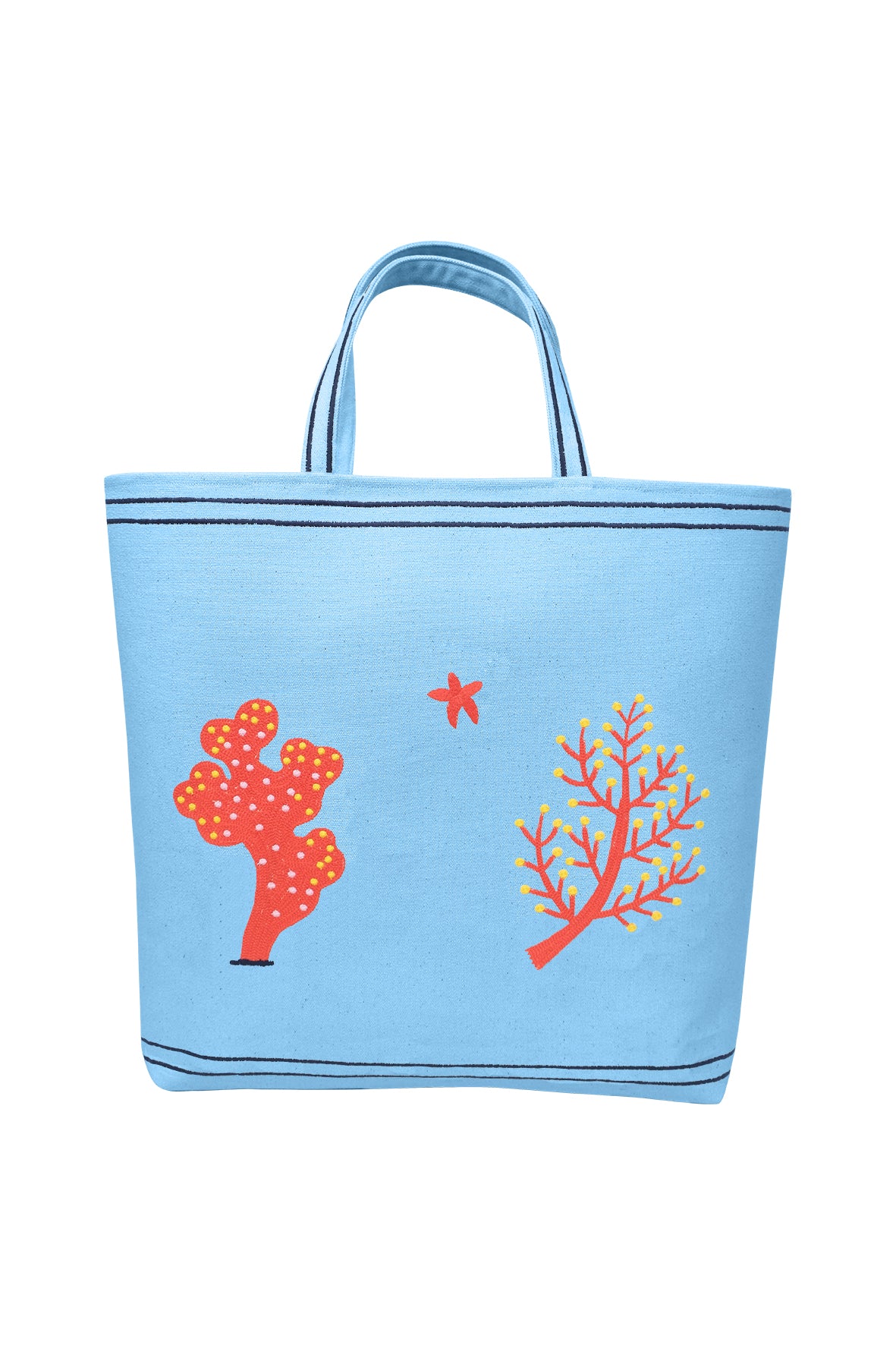 Coral Tote Bag | Fanm Mon x Liz Adams Collaboration
