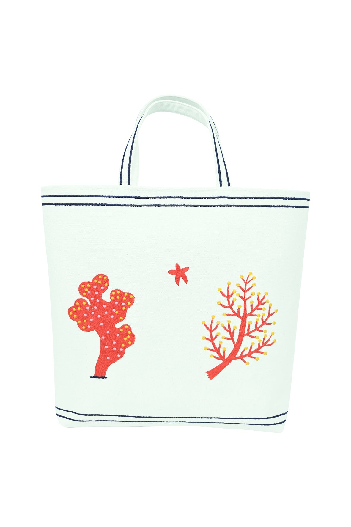 Coral Tote Bag | Fanm Mon x Liz Adams Collaboration