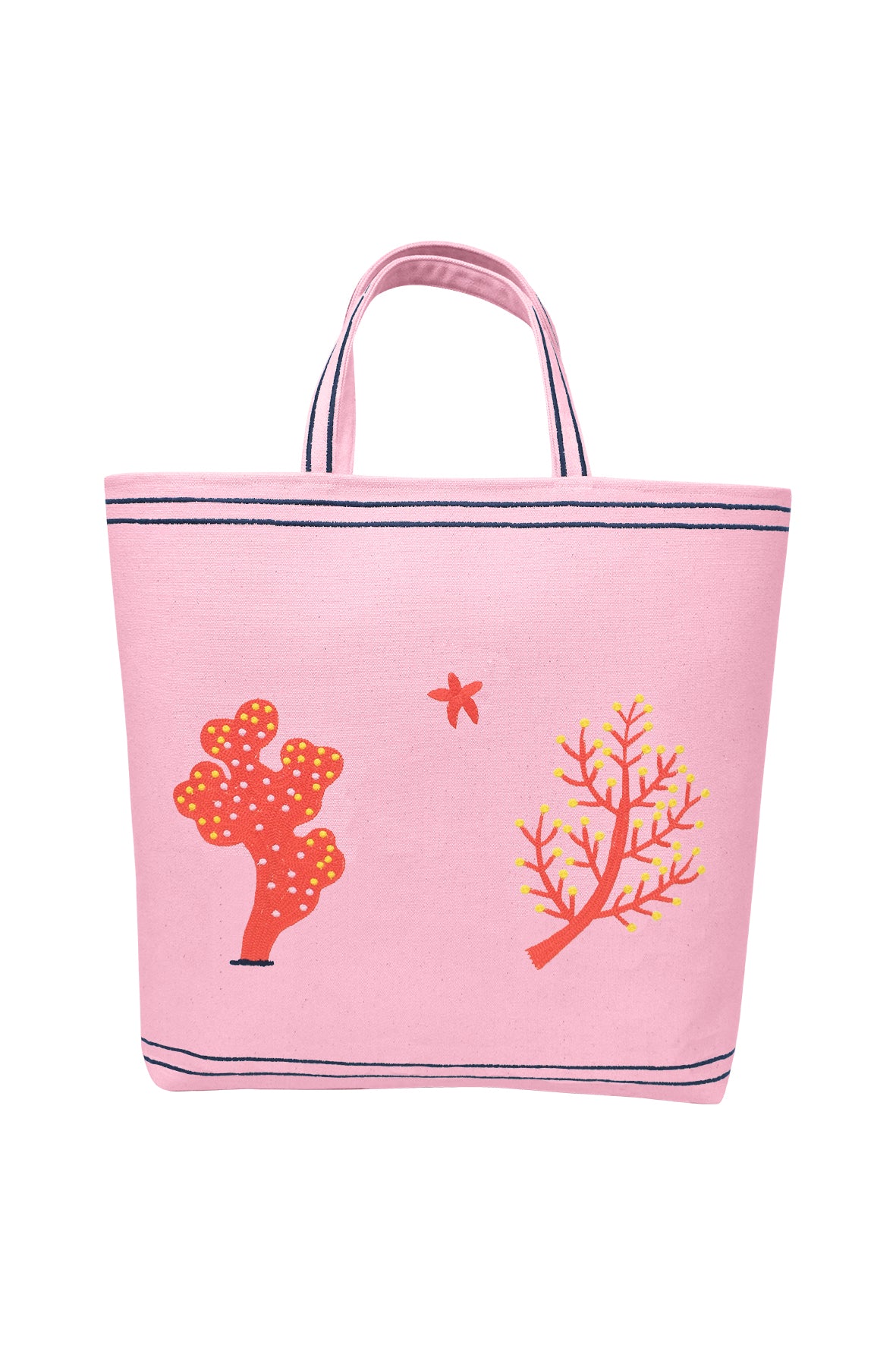 Coral Tote Bag | Fanm Mon x Liz Adams Collaboration