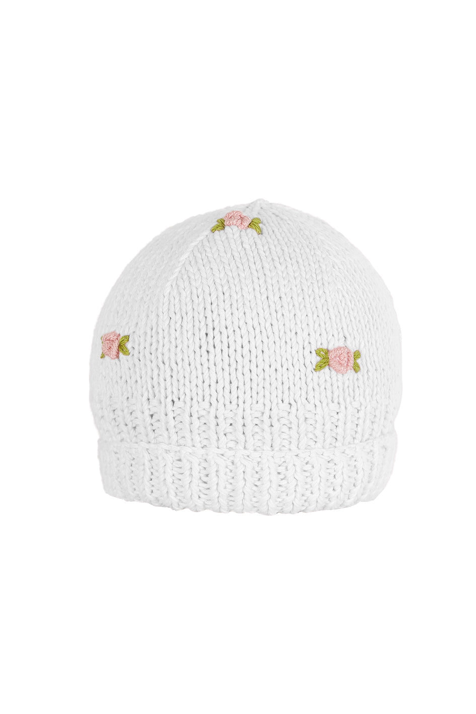 WINTER BLOOM PINK ROSE Cotton Beanie Hat – Fanm Mon
