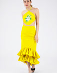 Simbi Lili Skirt Set in Bright Yellow