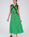 Loa Dress by Fanm Mon in Kelly Green