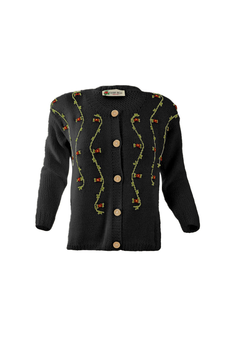 CLEMATIS Wool Cardigan – Fanm Mon