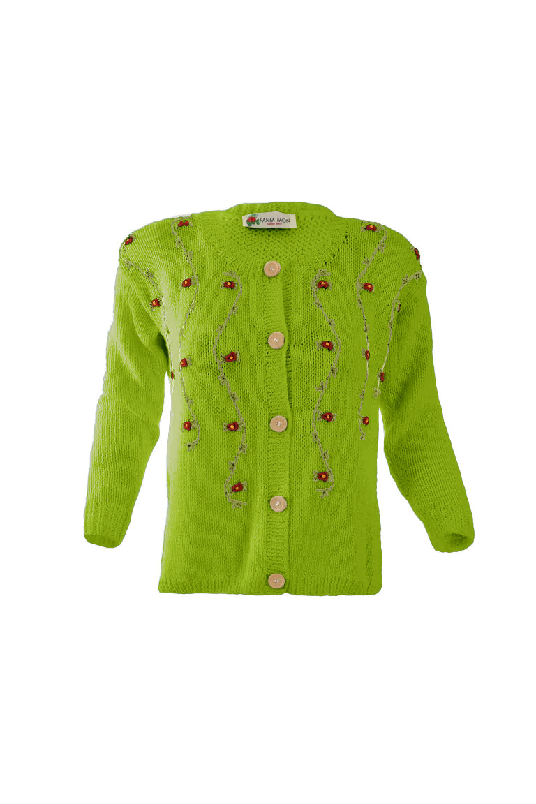 CLEMATIS Wool Cardigan – Fanm Mon